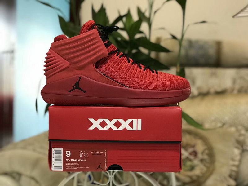 Authentic Air Jordan XXXII “Flame red” 